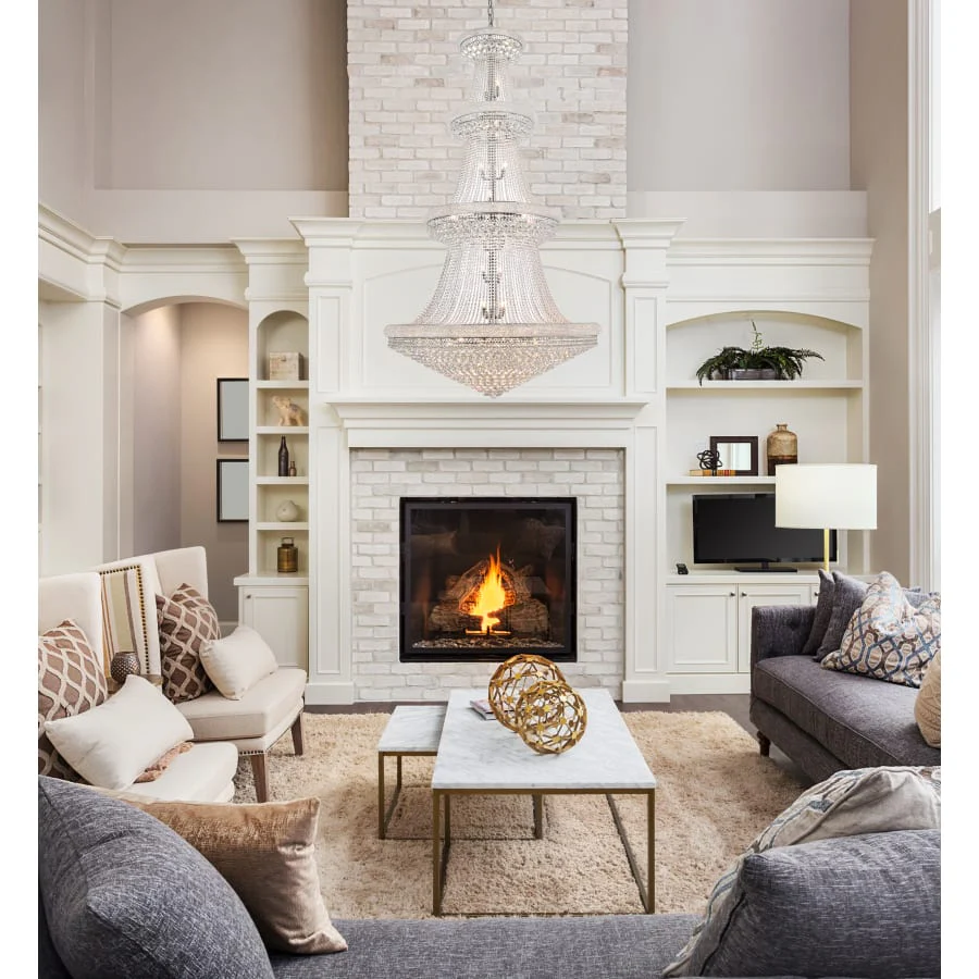 Elegant Lighting Primo 48 Light 54" Wide Crystal Empire Chandelier with Clear Royal Cut Crystals - Image 2