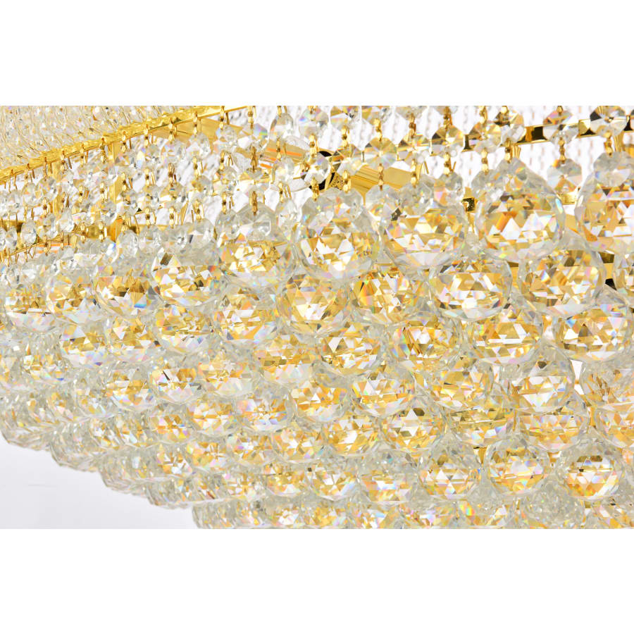 Elegant Lighting Primo 56 Light 62" Wide Crystal Empire Chandelier with Clear Royal Cut Crystals - Image 3