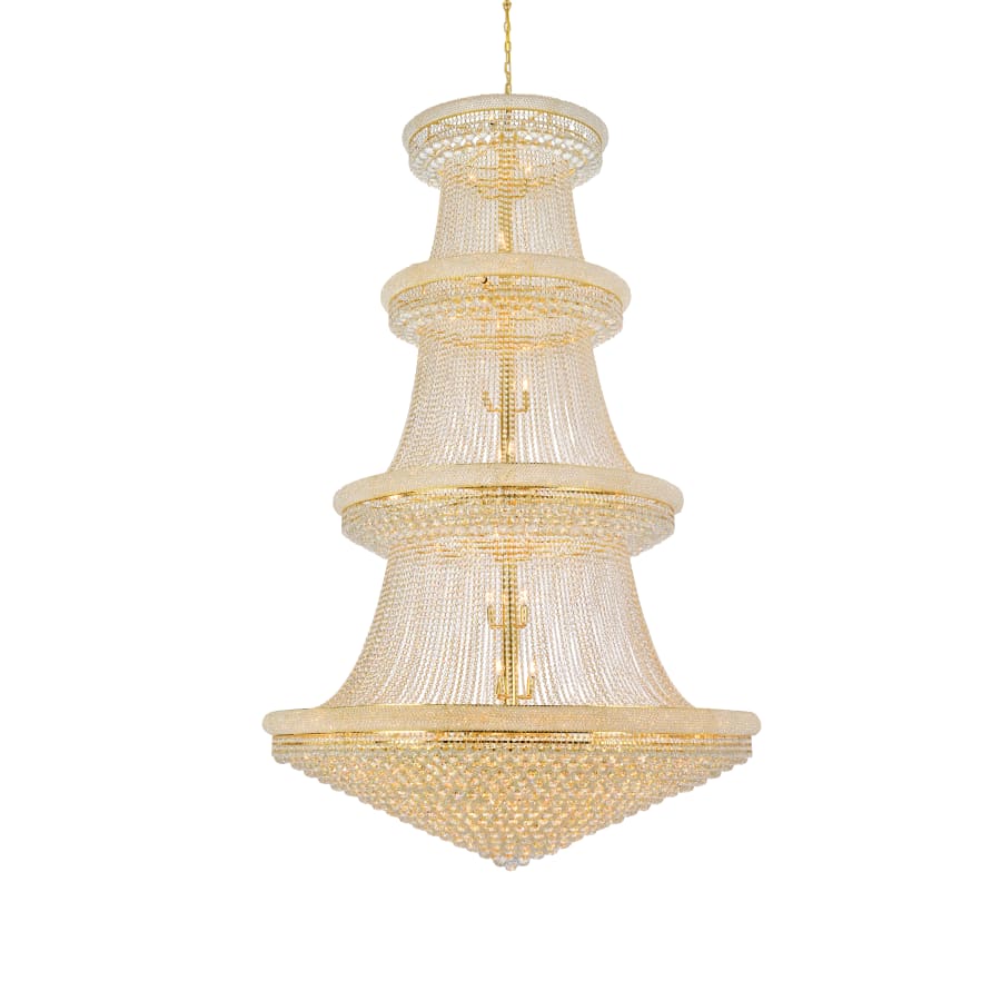 Elegant Lighting Primo 56 Light 62" Wide Crystal Empire Chandelier with Clear Royal Cut Crystals - Image 1