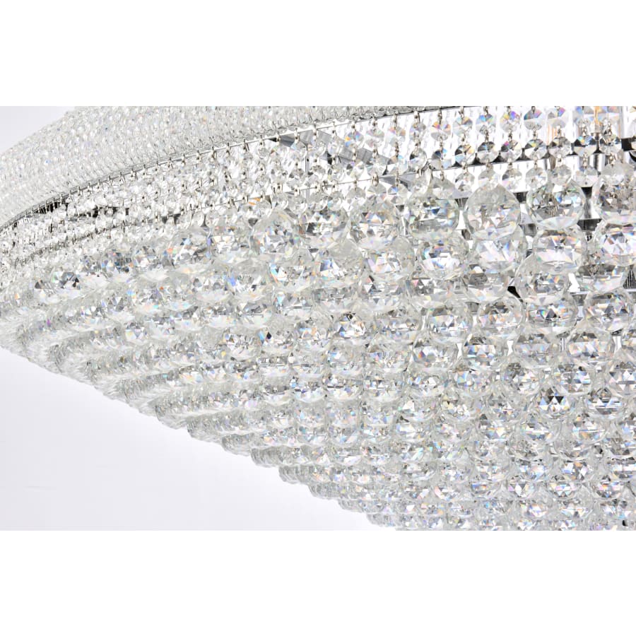 Elegant Lighting Primo 66 Light 72" Wide Crystal Empire Chandelier with Clear Royal Cut Crystals - Image 3