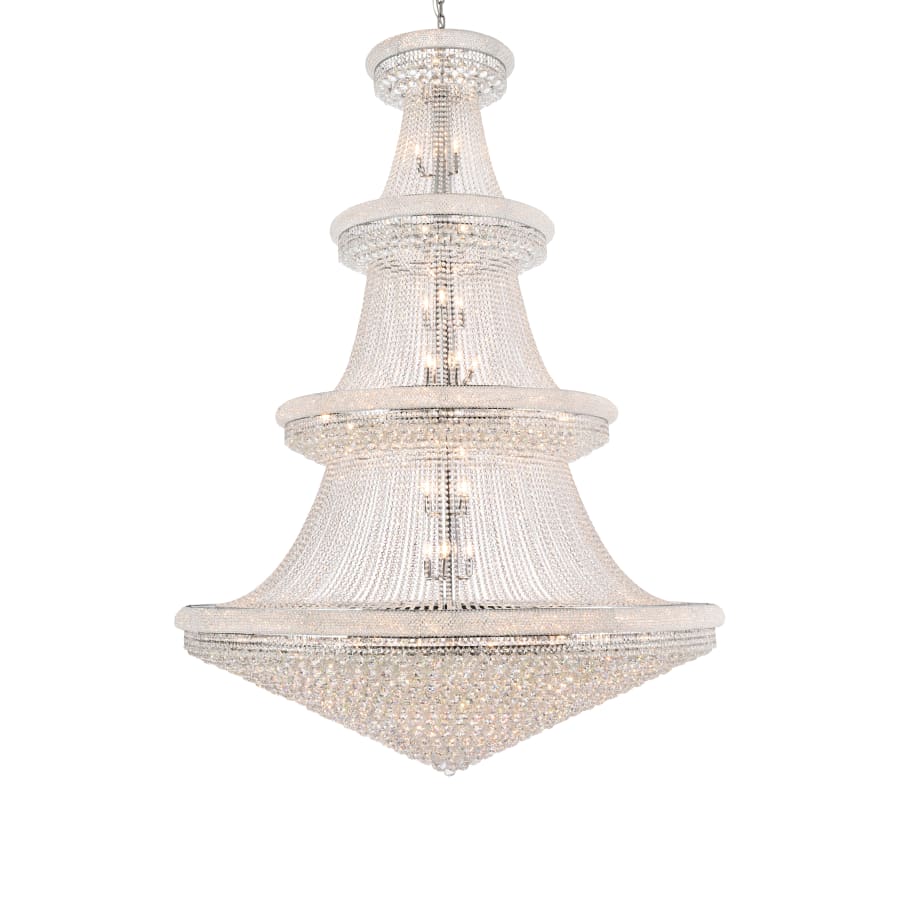 Elegant Lighting Primo 66 Light 72" Wide Crystal Empire Chandelier with Clear Royal Cut Crystals - Image 1