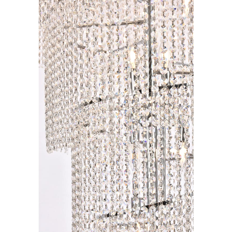 Elegant Lighting Spiral 32 Light 36" Wide Crystal Chandelier with Clear Royal Cut Crystals - Image 3