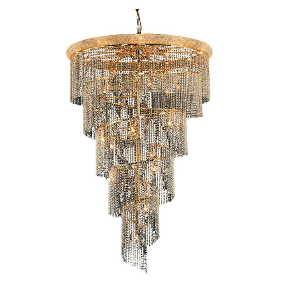 Elegant Lighting Spiral 29 Light 48" Wide Crystal Chandelier with Clear Royal Cut Crystals - Image 1