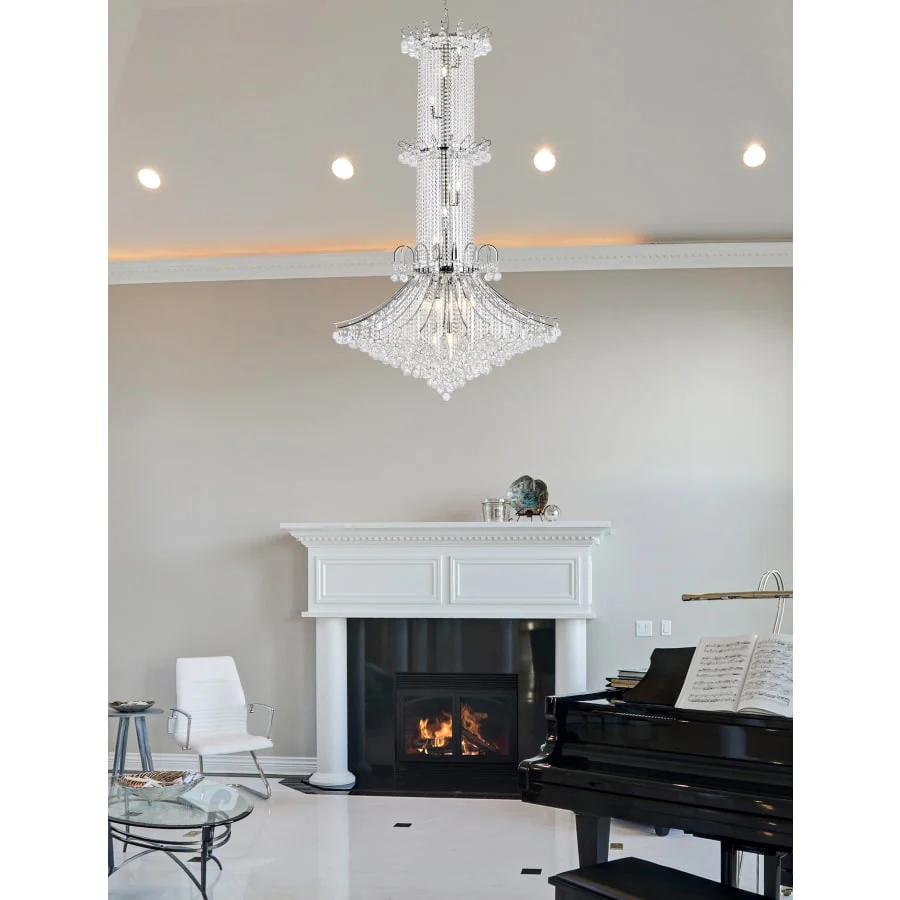 Elegant Lighting Toureg 20 Light 44" Wide Crystal Chandelier with Clear Royal Cut Crystals - Image 2