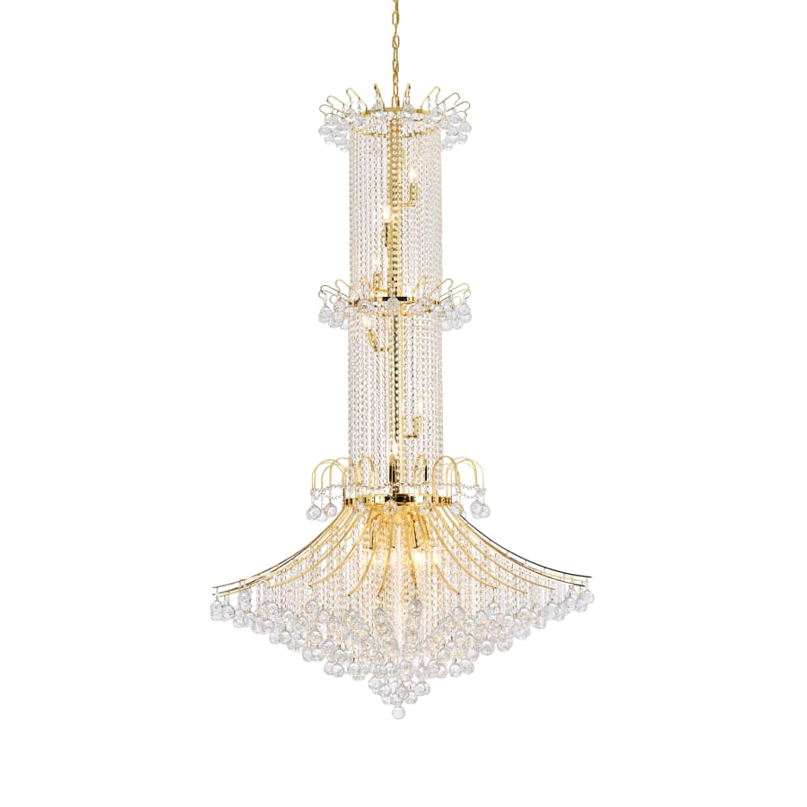 Elegant Lighting Toureg 20 Light 44" Wide Crystal Chandelier with Clear Royal Cut Crystals - Image 1