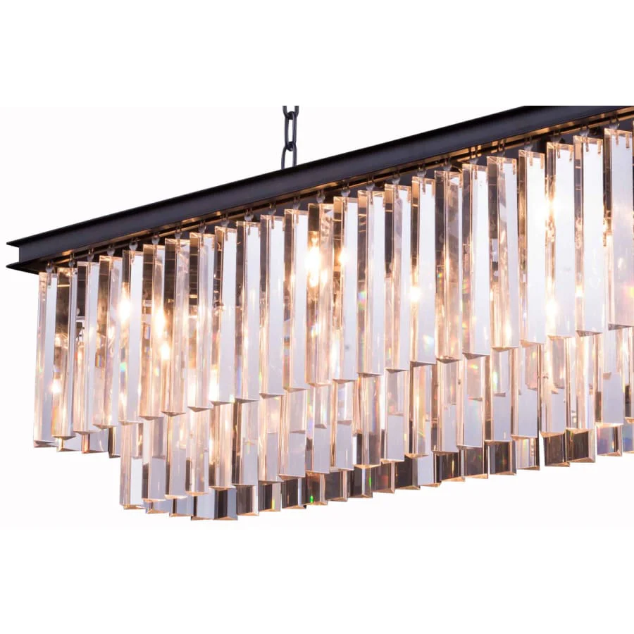 Elegant Lighting Sydney 12 Light 50" Wide Crystal Waterfall Chandelier - Image 2