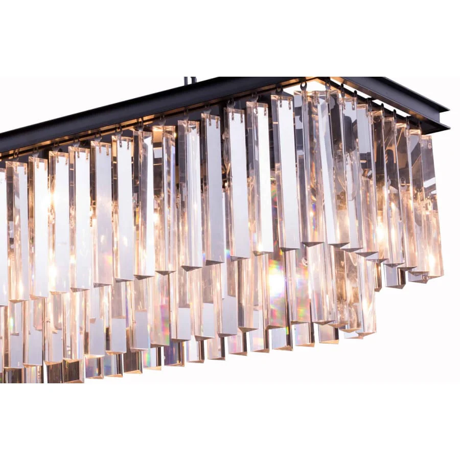 Elegant Lighting Sydney 12 Light 50" Wide Crystal Waterfall Chandelier - Image 3