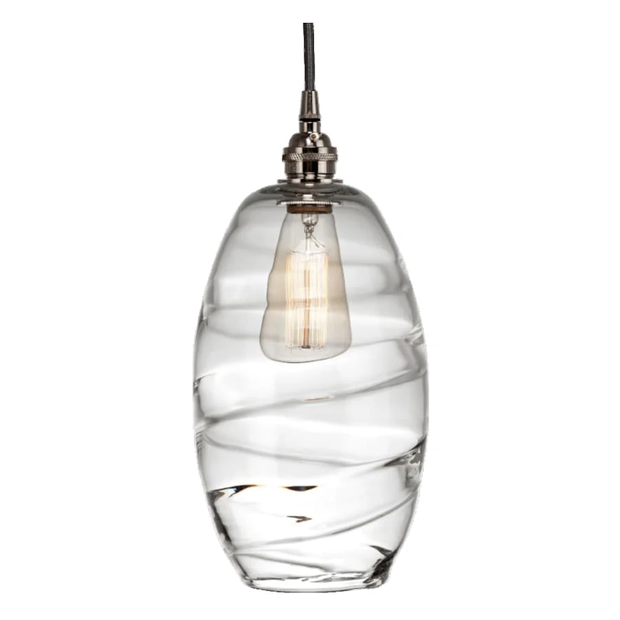 Hammerton Studio Ellisse 18" Wide Artisan Crafted 3 Light Optic Glass Pendant - Image 3