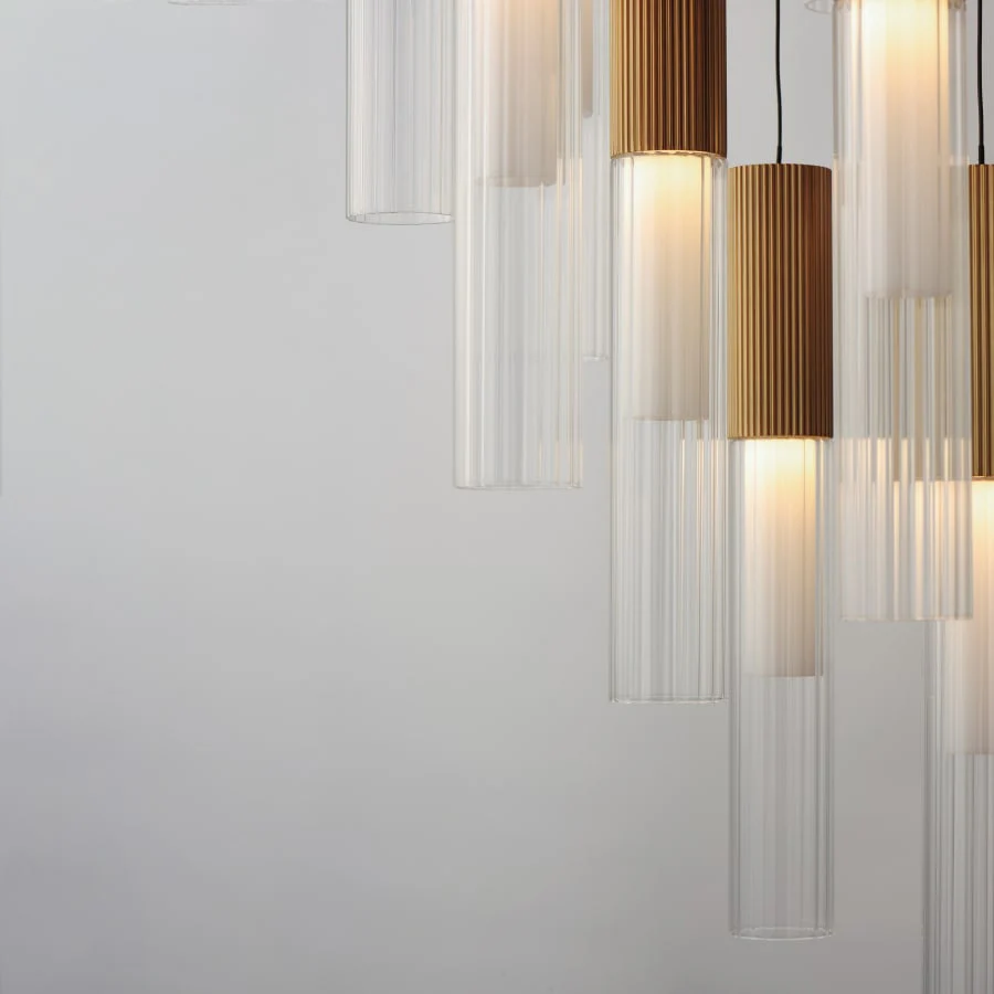 ET2 Reeds 12 Light 23" Wide LED Suspension Multi Light Pendant - Image 2