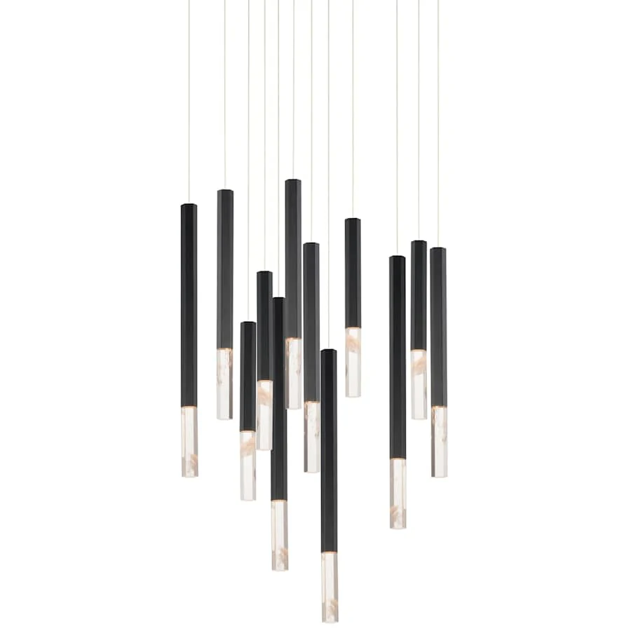 ET2 Diaphane 28" Wide 3000K LED 12 Light Pendant - Image 1