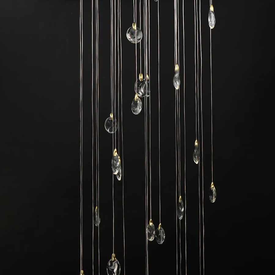 ET2 Pebble 36" Wide Crystal Chandelier - Image 2