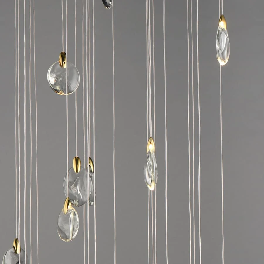 ET2 Pebble 36" Wide Crystal Chandelier - Image 3