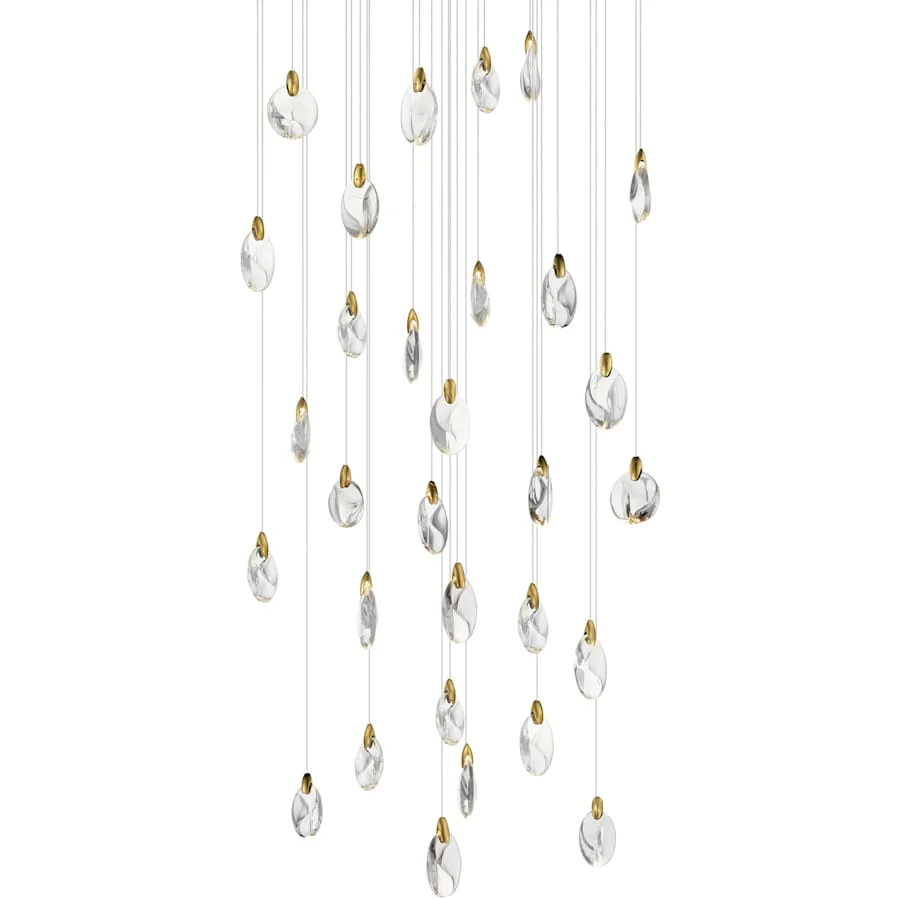 ET2 Pebble 36" Wide Crystal Chandelier - Image 1