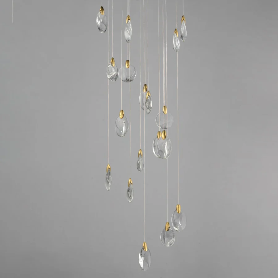 ET2 Pebble 22 Light 22" Wide LED Suspension Multi Light Pendant - Image 2