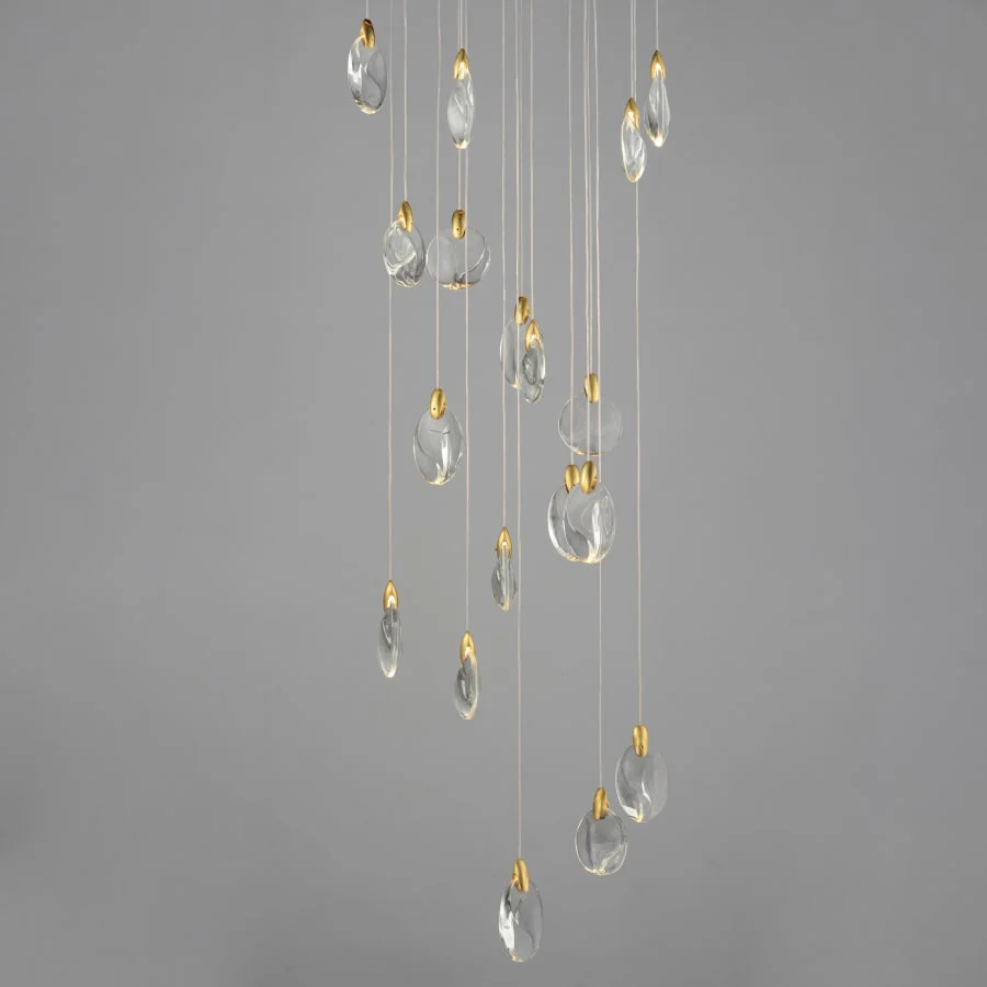 ET2 Pebble 22 Light 22" Wide LED Suspension Multi Light Pendant - Image 3