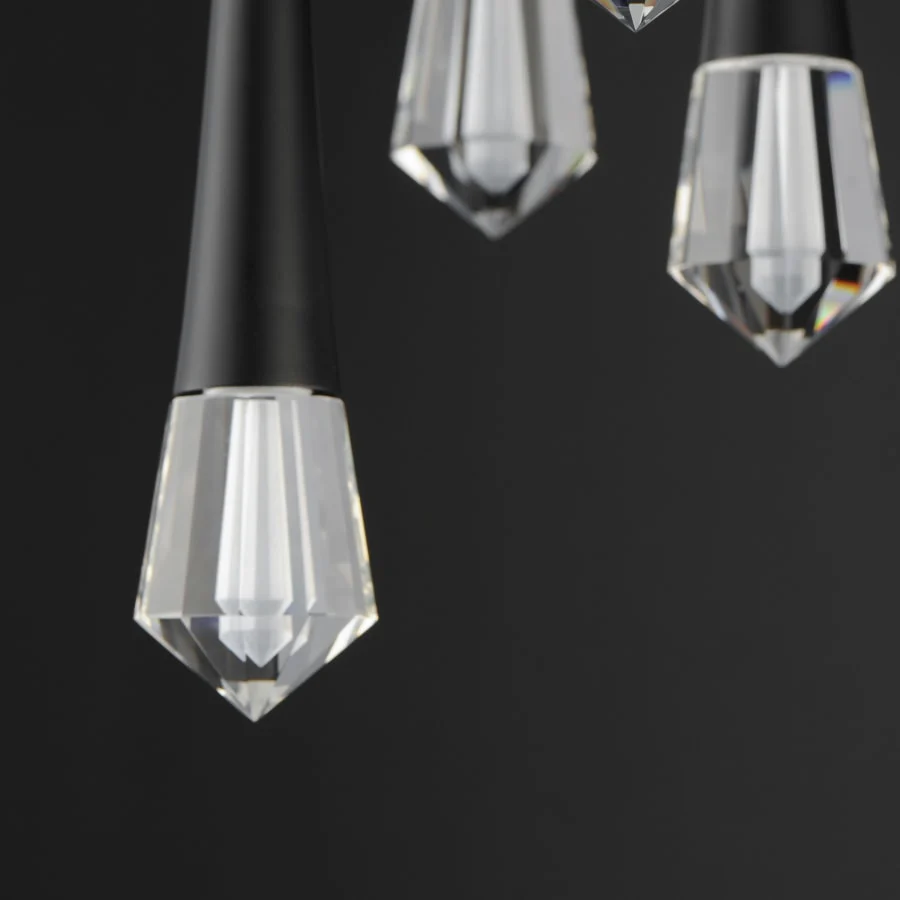 ET2 Pierce 25" Wide LED Crystal Multi Light Pendant - Image 2