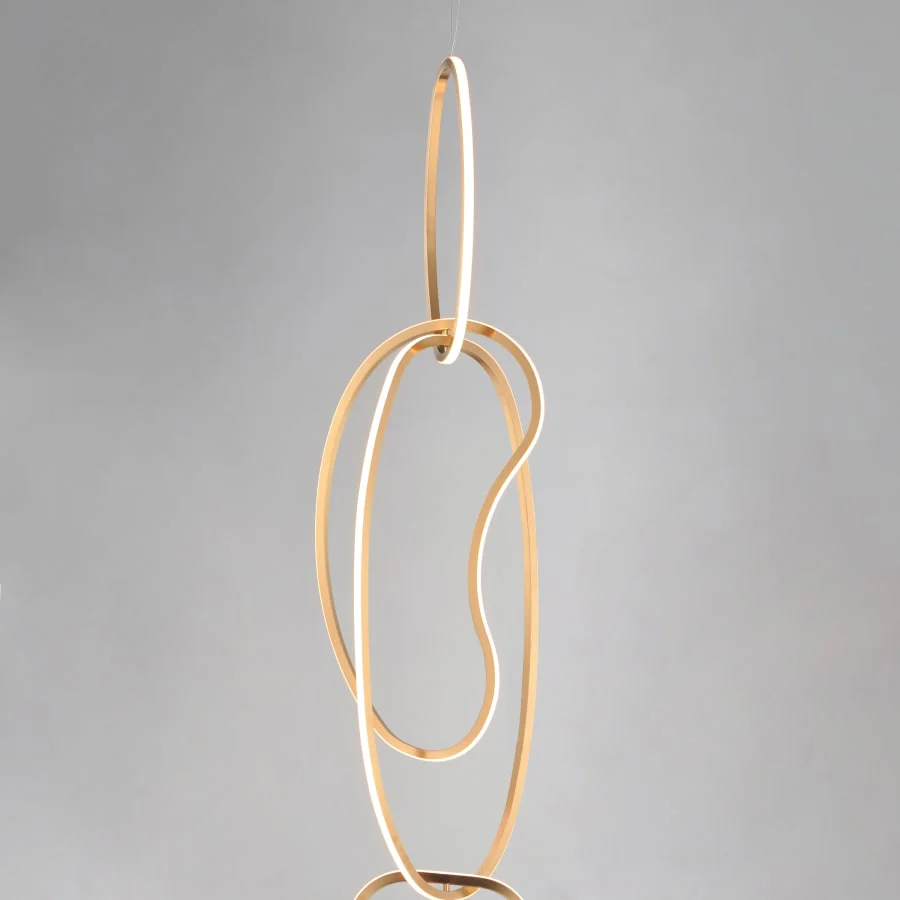 ET2 Unity 4 Light 13" Wide LED Abstract Multi Light Pendant - Image 3