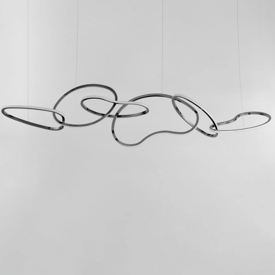 ET2 Unity 69" Wide LED Abstract Linear Chandelier - Image 2
