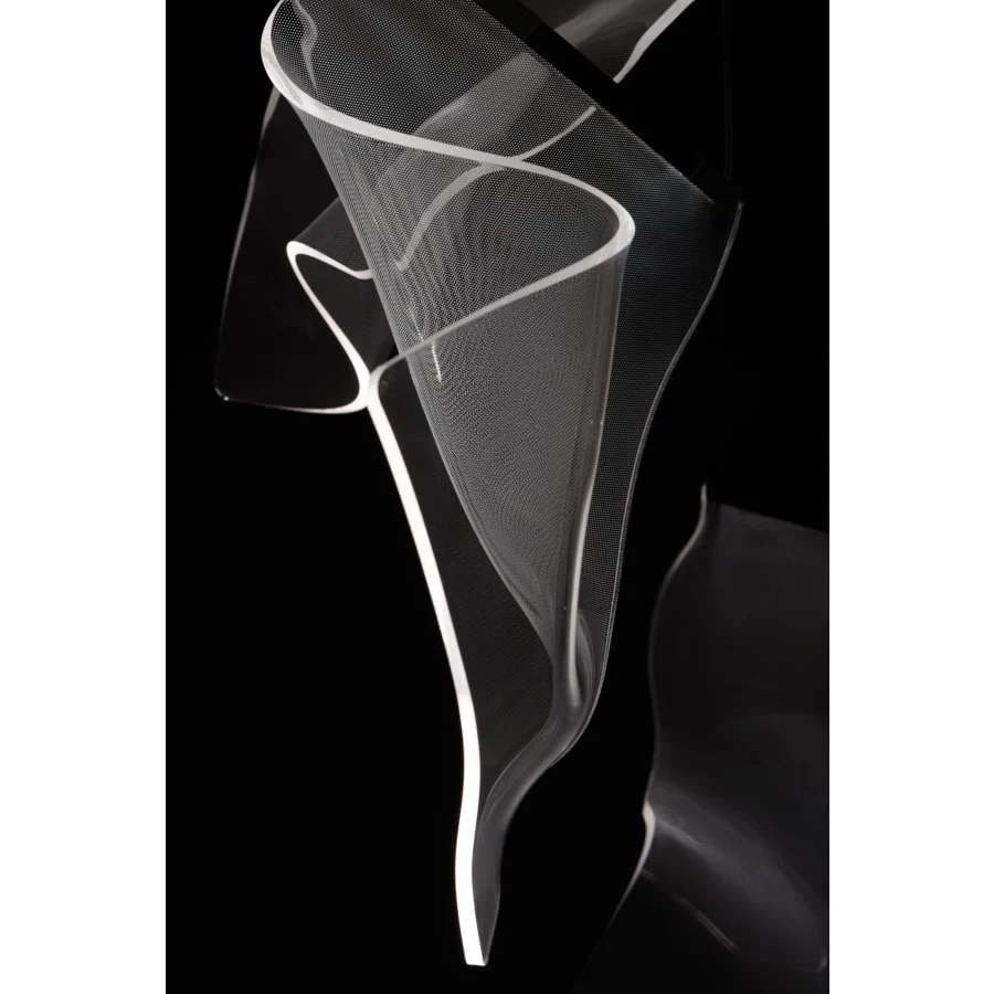 ET2 Rinkle 28" Wide LED Multi Light Abstract Pendant - Image 3