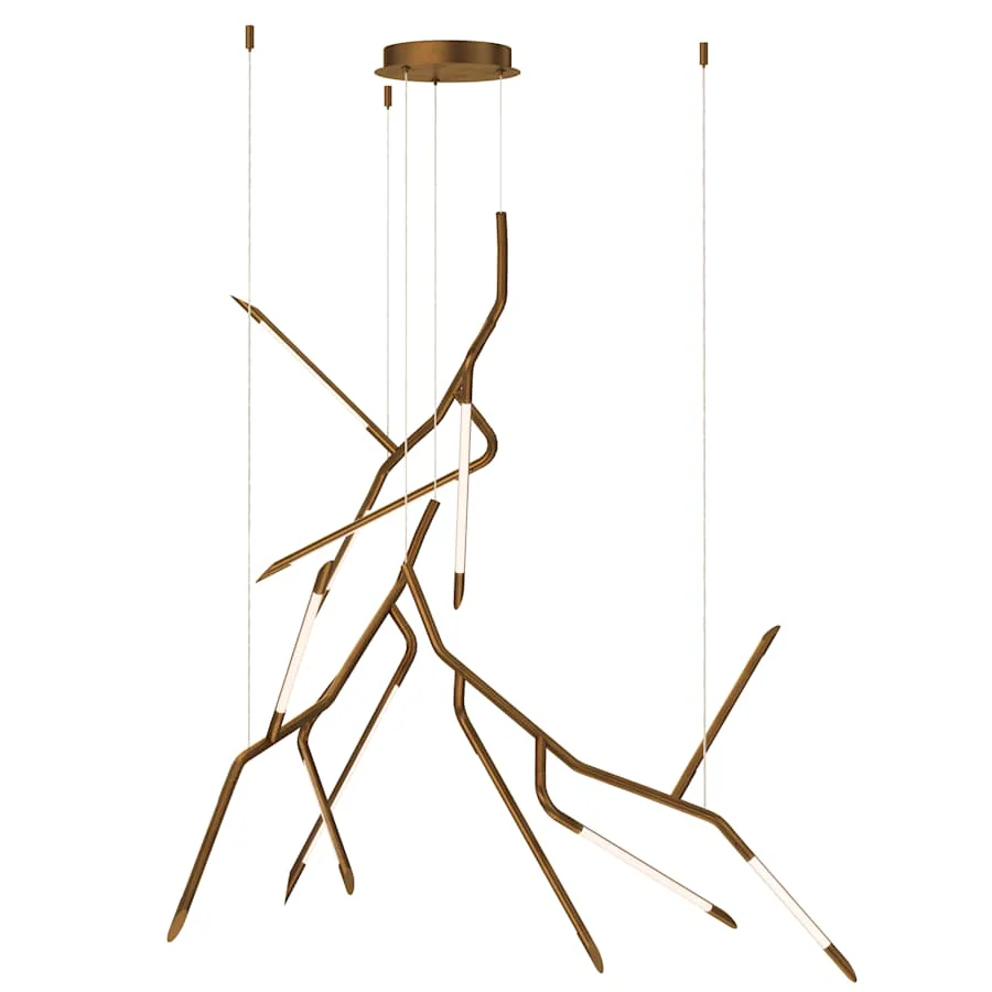 ET2 Scion 54" Wide LED Abstract Multi Light Pendant - Image 3