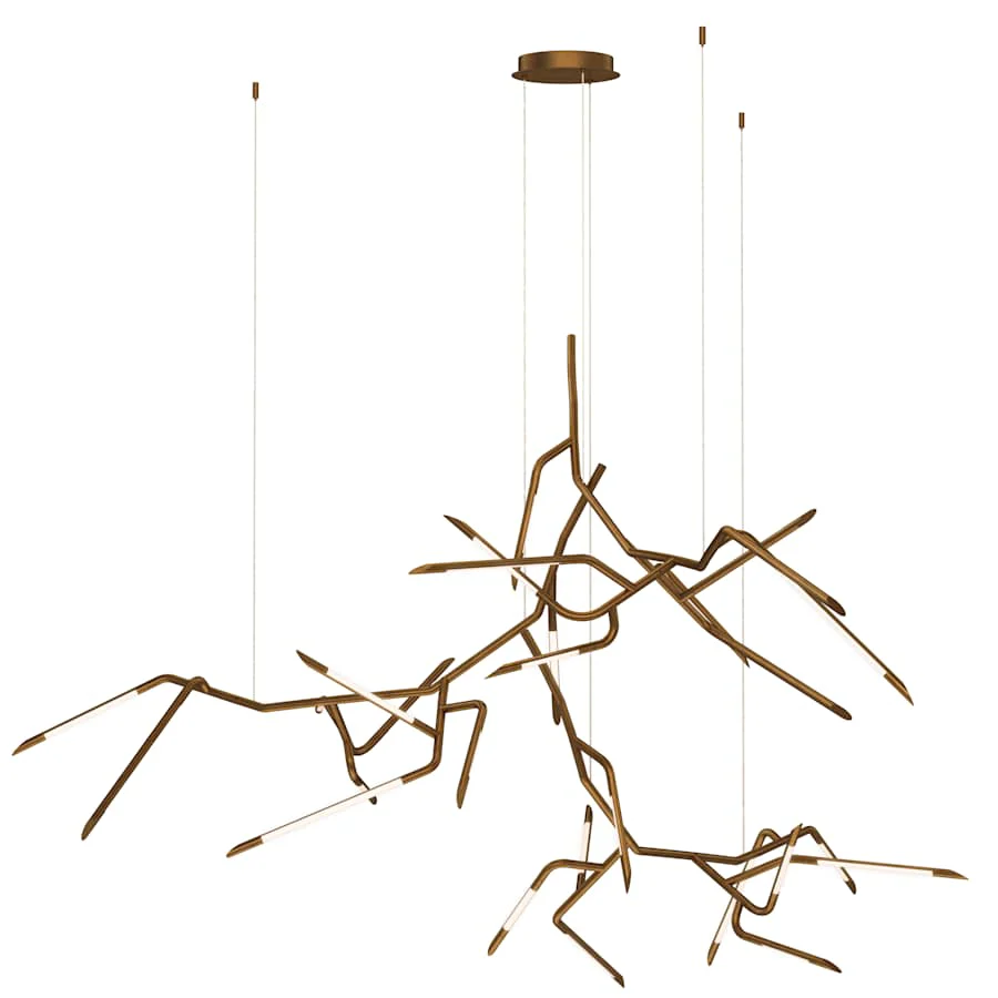 ET2 Scion 80" Wide LED Abstract Multi Light Pendant - Image 1