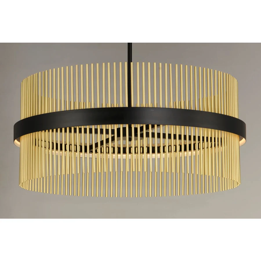 ET2 Chimes 34" Wide LED Drum Chandelier - Image 2