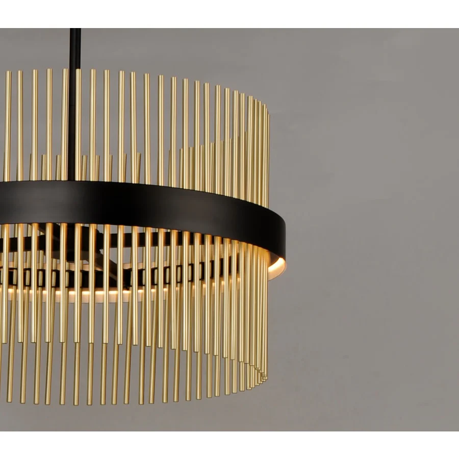 ET2 Chimes 34" Wide LED Drum Chandelier - Image 3