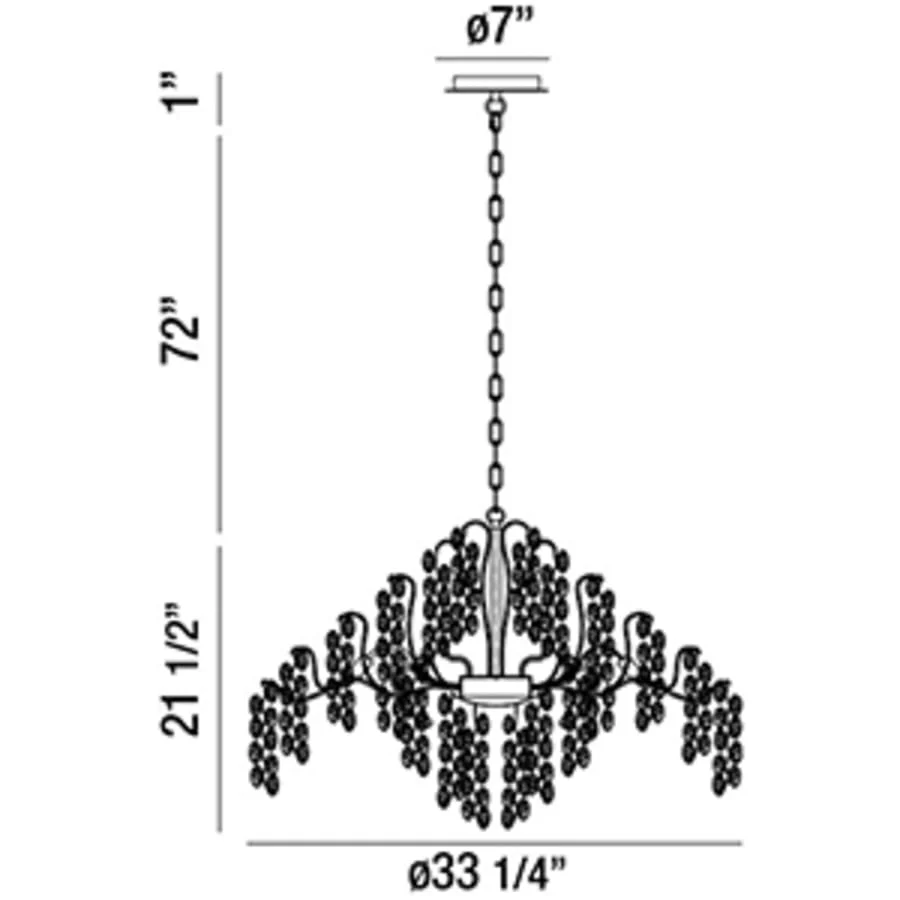 Eurofase Lighting Campobasso 11 Light 33" Wide Abstract Chandelier - Image 2