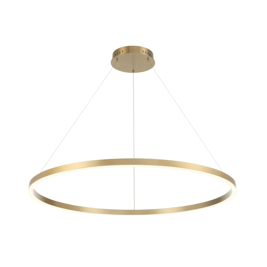 Eurofase Lighting Spunto 47" Wide 3000K LED Ring Chandelier - Image 1
