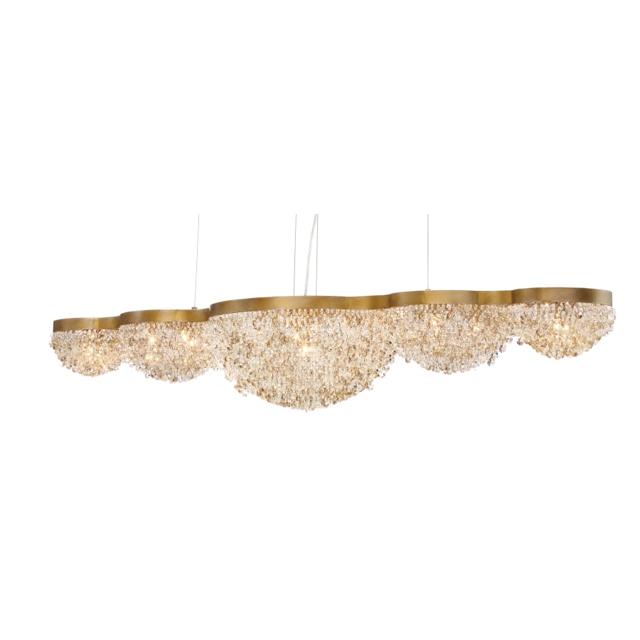 Eurofase Lighting Mondo 15 Light 59" Wide Crystal Linear Chandelier - Image 1