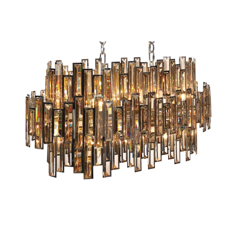 Eurofase Lighting Vienna 16 Light 41" Wide Crystal Linear Chandelier - Image 1