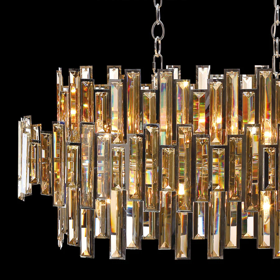 Eurofase Lighting Vienna 16 Light 41" Wide Crystal Linear Chandelier - Image 3