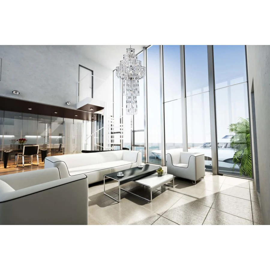 Eurofase Lighting Viviana 26 Light 36" Wide Empire Chandelier - Image 3