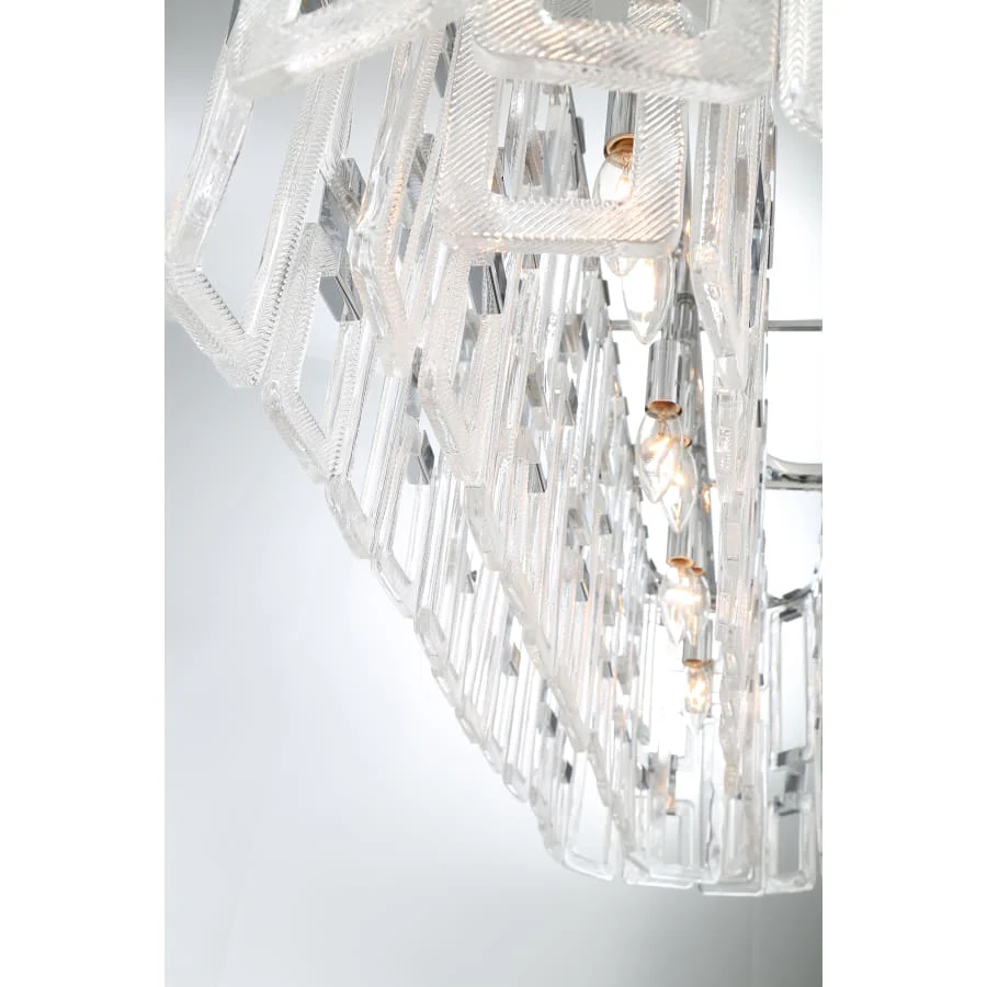 Eurofase Lighting Viviana 7 Light 37" Wide Linear Chandelier - Image 3
