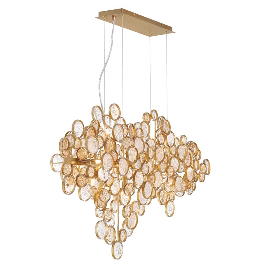 Eurofase Lighting Trento 12 Light 40" Wide Linear Chandelier - Image 3
