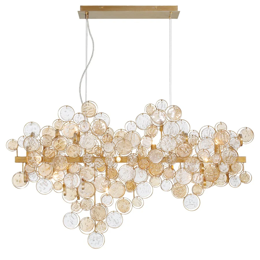Eurofase Lighting Trento 12 Light 40" Wide Linear Chandelier - Image 2