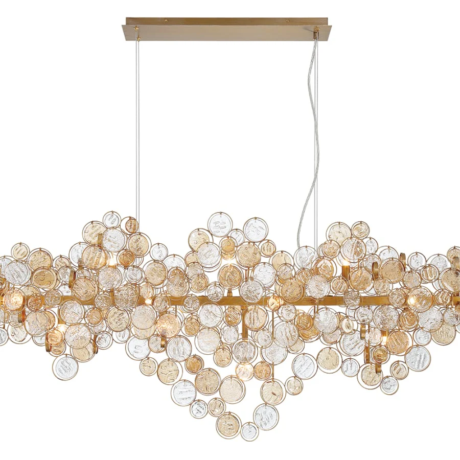 Eurofase Lighting Trento 15 Light 56" Wide Linear Chandelier - Image 2