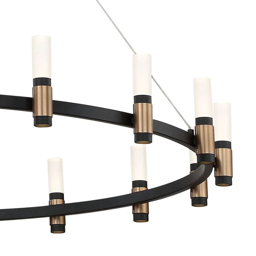 Eurofase Lighting Albany 18 Light 45" Wide LED Ring Chandelier - Image 3