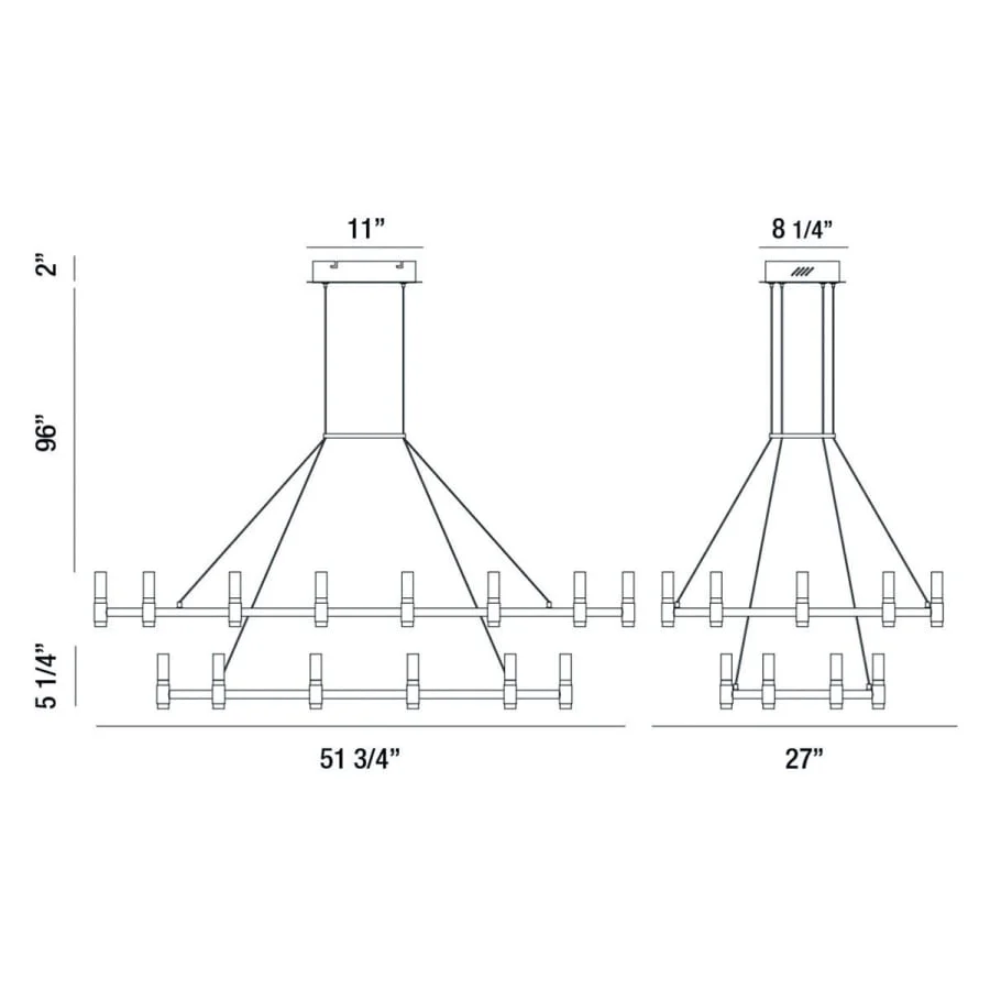 Eurofase Lighting Altamont 30 Light 52" Wide LED Chandelier - Image 2