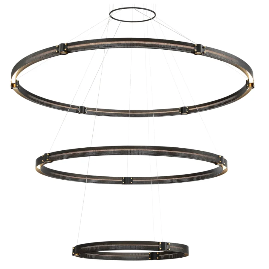Eurofase Lighting Admiral 6 Light 62" Wide LED Ring Chandelier - 3 Tiers - Image 1