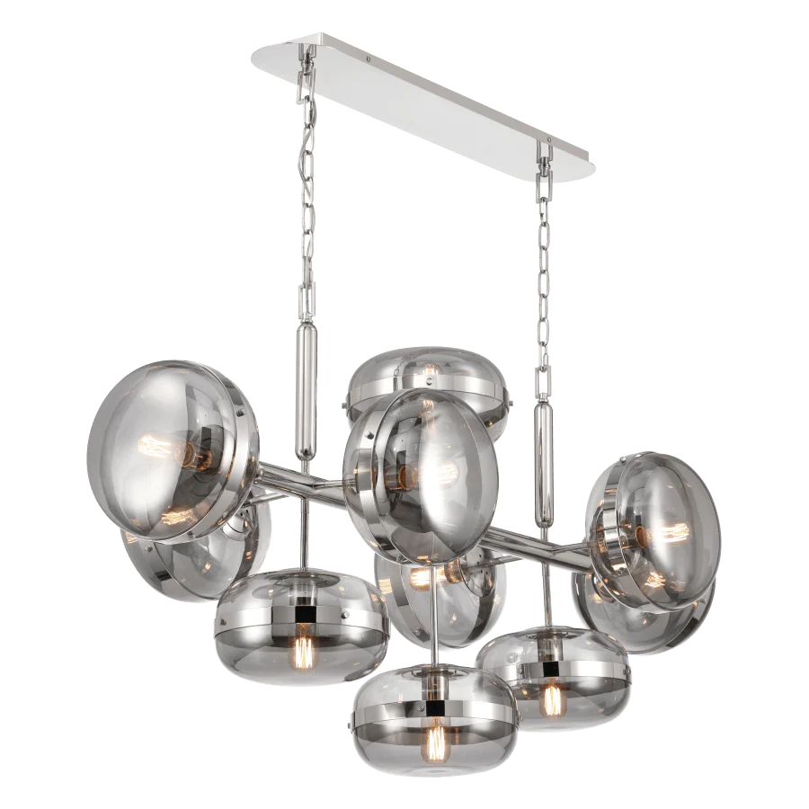 Eurofase Lighting Nottingham 10 Light 55" Wide Linear Chandelier - Image 3