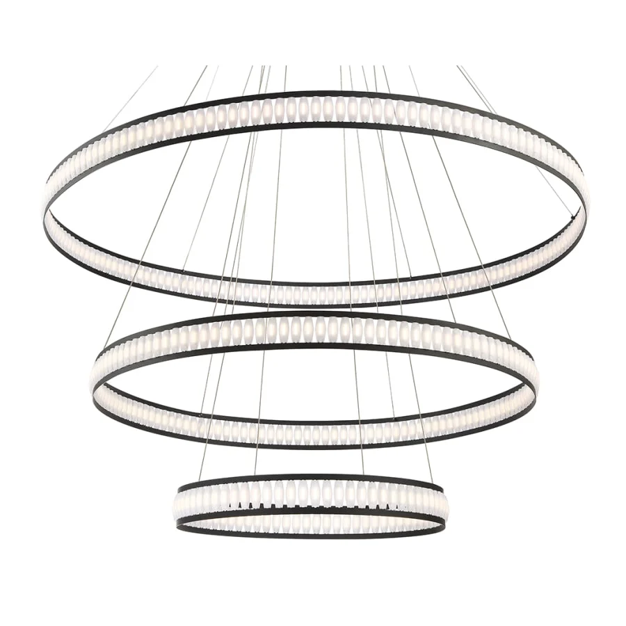 Eurofase Lighting Forster 3 Light 60" Wide LED Ring Chandelier - 3 Tiers - Image 1