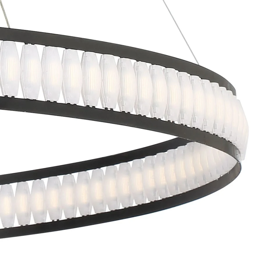 Eurofase Lighting Forster 60" Wide LED Ring Chandelier - 1 Tier - Image 3