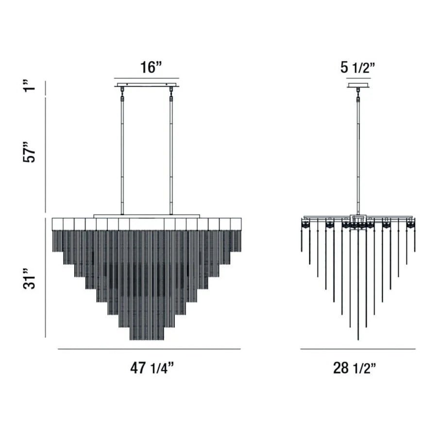 Eurofase Lighting Bloomfield 22 Light 47" Wide LED Chandelier - Image 2