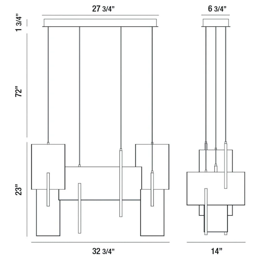Eurofase Lighting Coburg 9 Light 33" Wide LED Chandelier - Image 2