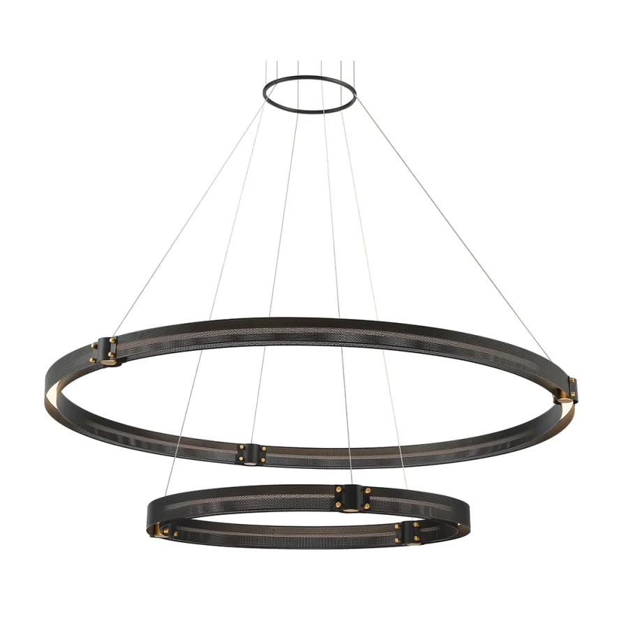 Eurofase Lighting Admiral 4 Light 48" Wide LED Ring Chandelier - 2 Tiers - Image 1