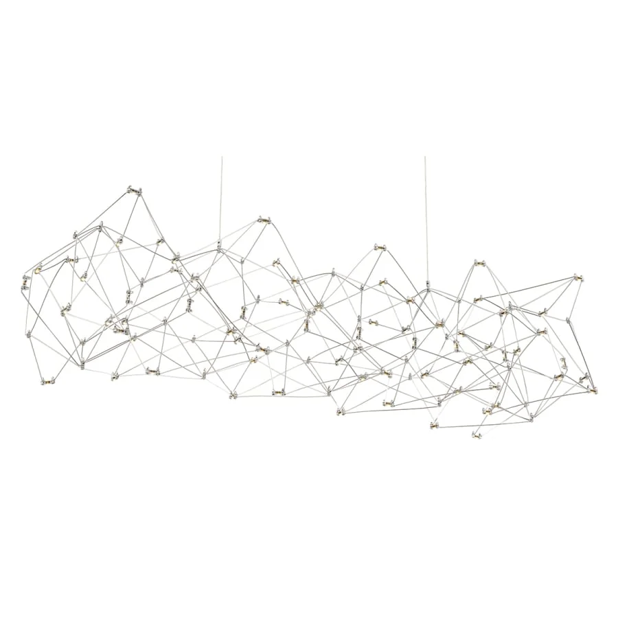 Eurofase Lighting Leonardelli 65" Wide LED Abstract Chandelier - Image 1