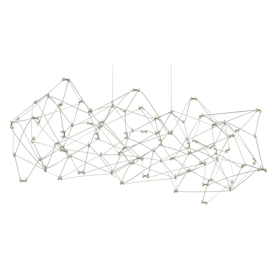 Eurofase Lighting Leonardelli 48" Wide LED Abstract Chandelier - Image 1