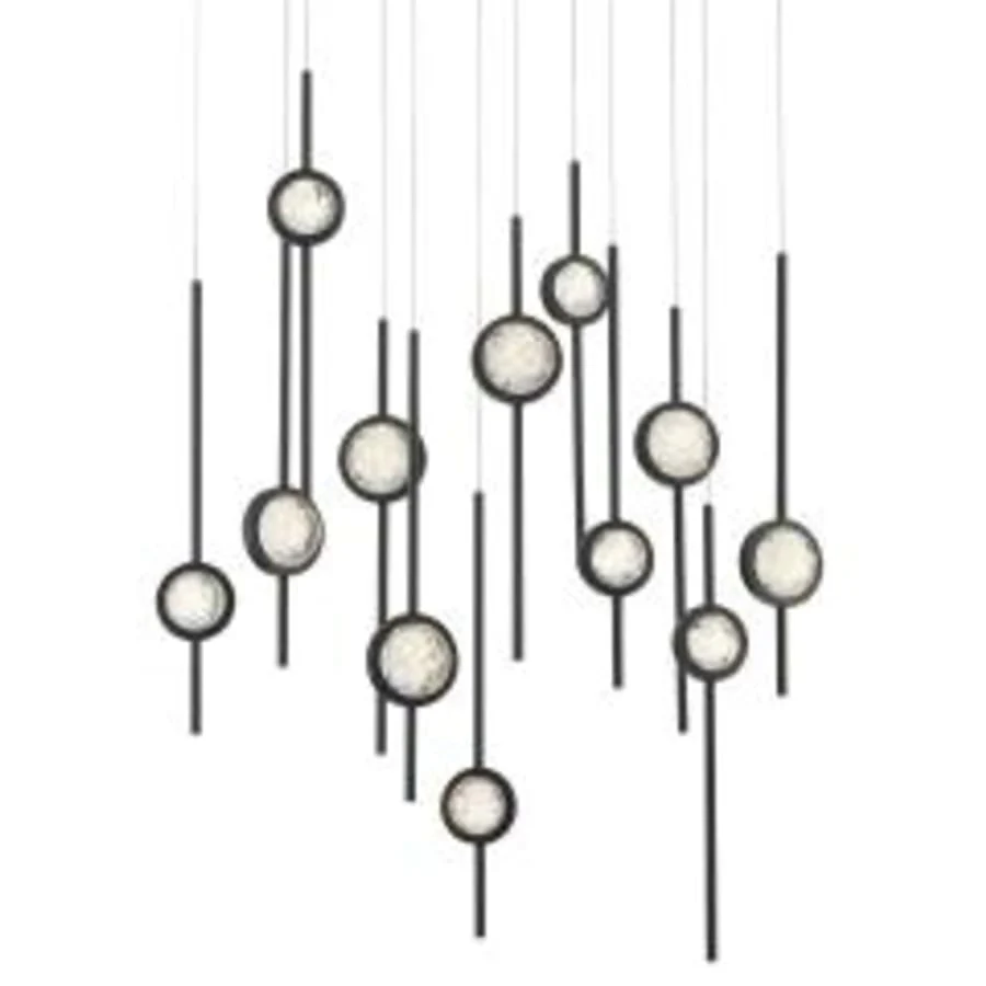 Eurofase Lighting Barletta 12 Light 38" Wide LED Abstract Linear Pendant - Image 1