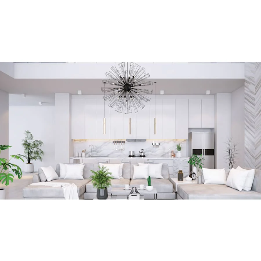 Eurofase Lighting Dendelio 35 Light 54" Wide Sputnik Chandelier - Image 2
